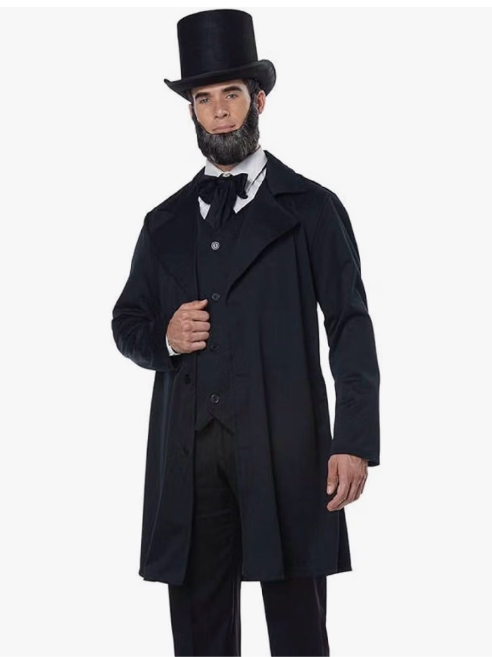 California Costumes Abraham Lincoln - Frederick Douglas Adult small Sized, Black
